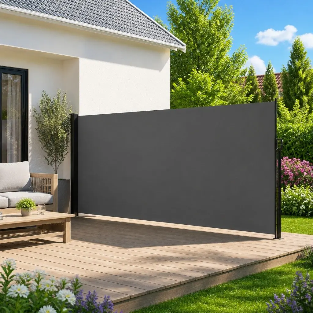 Retractable Side Awning Anthracite 160x300cm Garden Privacy Screen