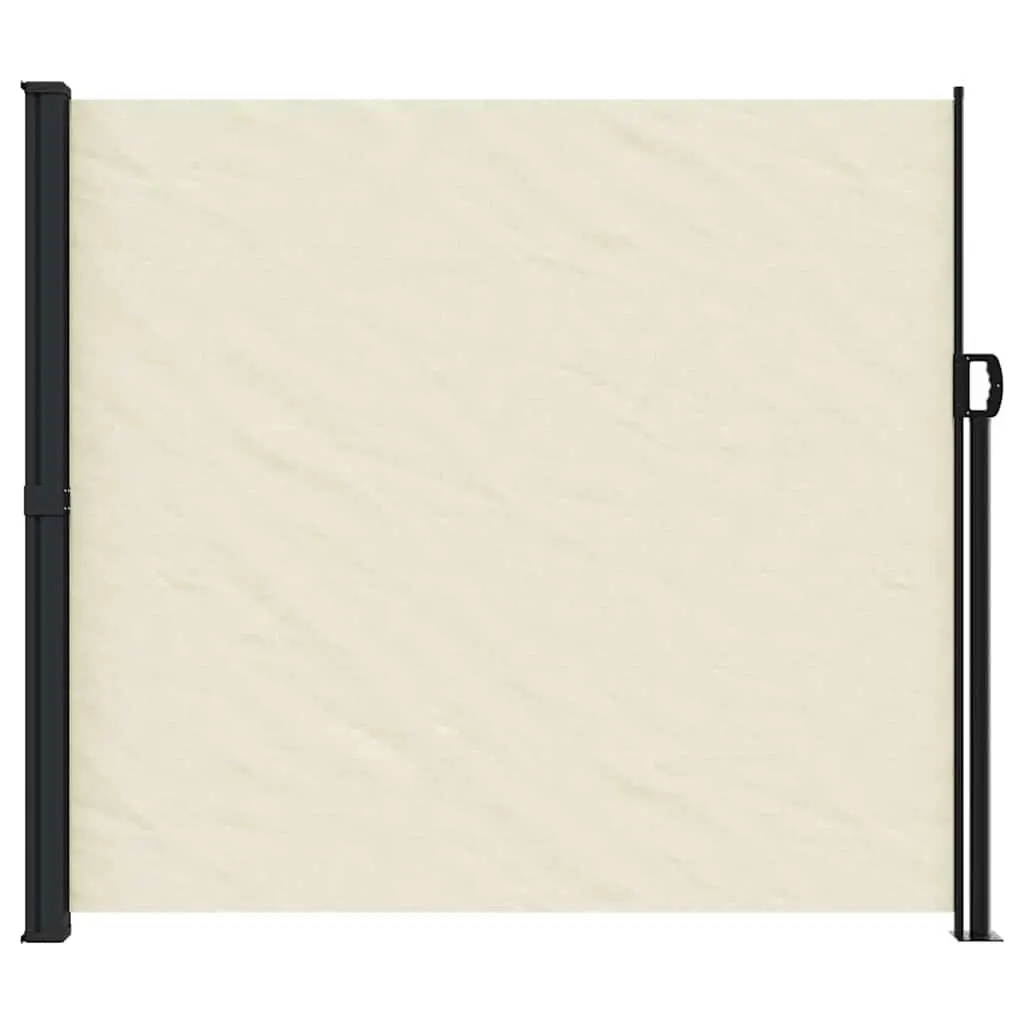 Retractable Awning Cream 180x300cm Outdoor Privacy Screen for Garden and Patio