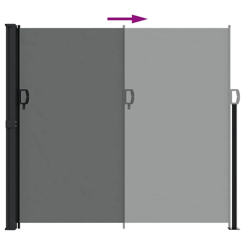 Retractable Side Awning Privacy Screen 180 x 300 cm Water and UV Resistant Fabric