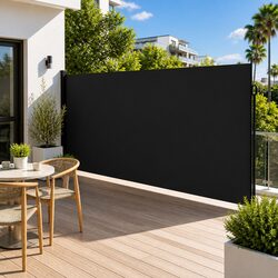 Your New Black Side Awning 200x300cm for Privacy