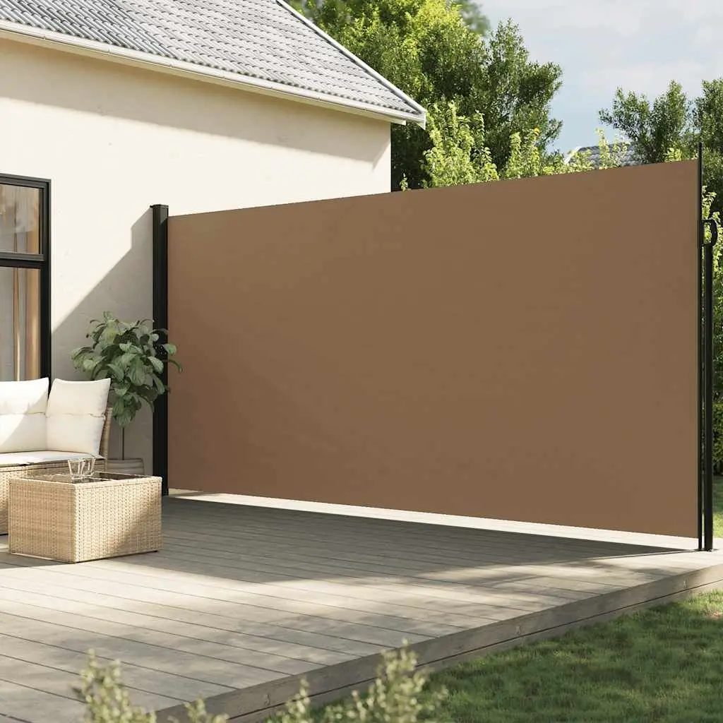 Retractable Side Awning Taupe 200 x 300 cm Garden Privacy Screen
