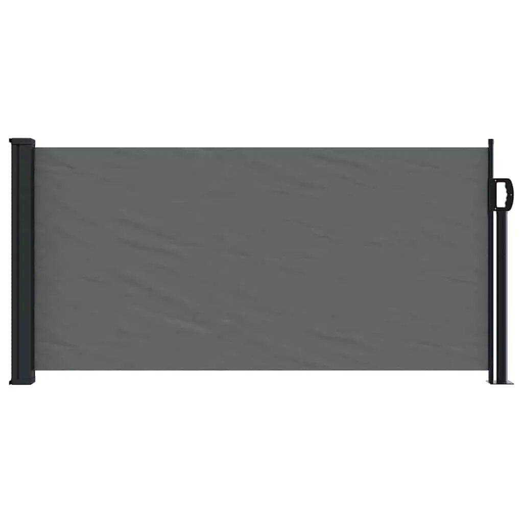 Retractable Side Awning Privacy Screen Outdoor Garden Balcony 100 x 500 cm Anthracite