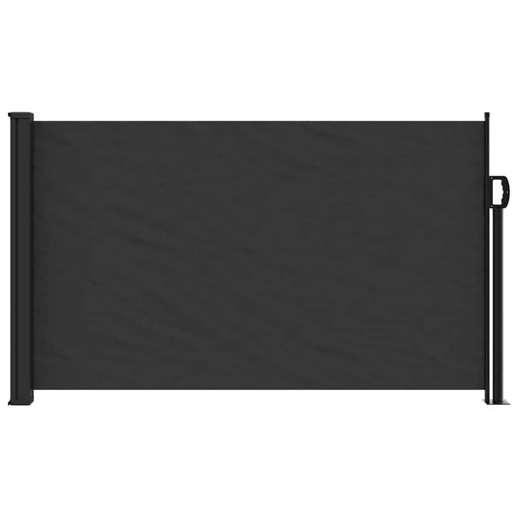 Retractable Awning Privacy Screen Black 120x500cm Compact Garden Patio Balcony Shade