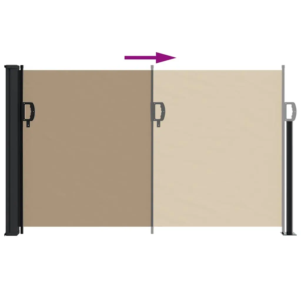 Retractable Side Awning Screen 120x500 cm