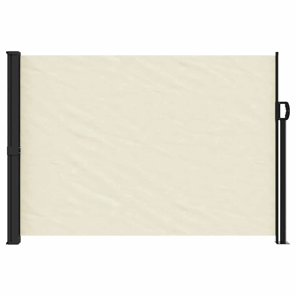 Retractable Side Awning Cream 140x500cm Outdoor Privacy Screen