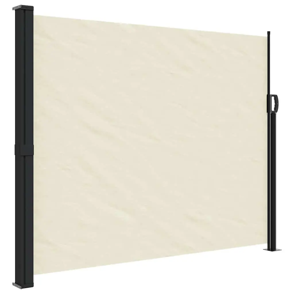 Retractable Side Awning Cream 160x500cm Outdoor Garden Privacy Screen Patio