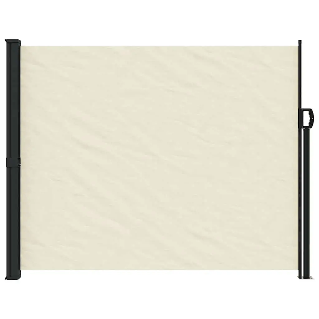 Retractable Side Awning Cream 160x500cm Outdoor Garden Privacy Screen Patio