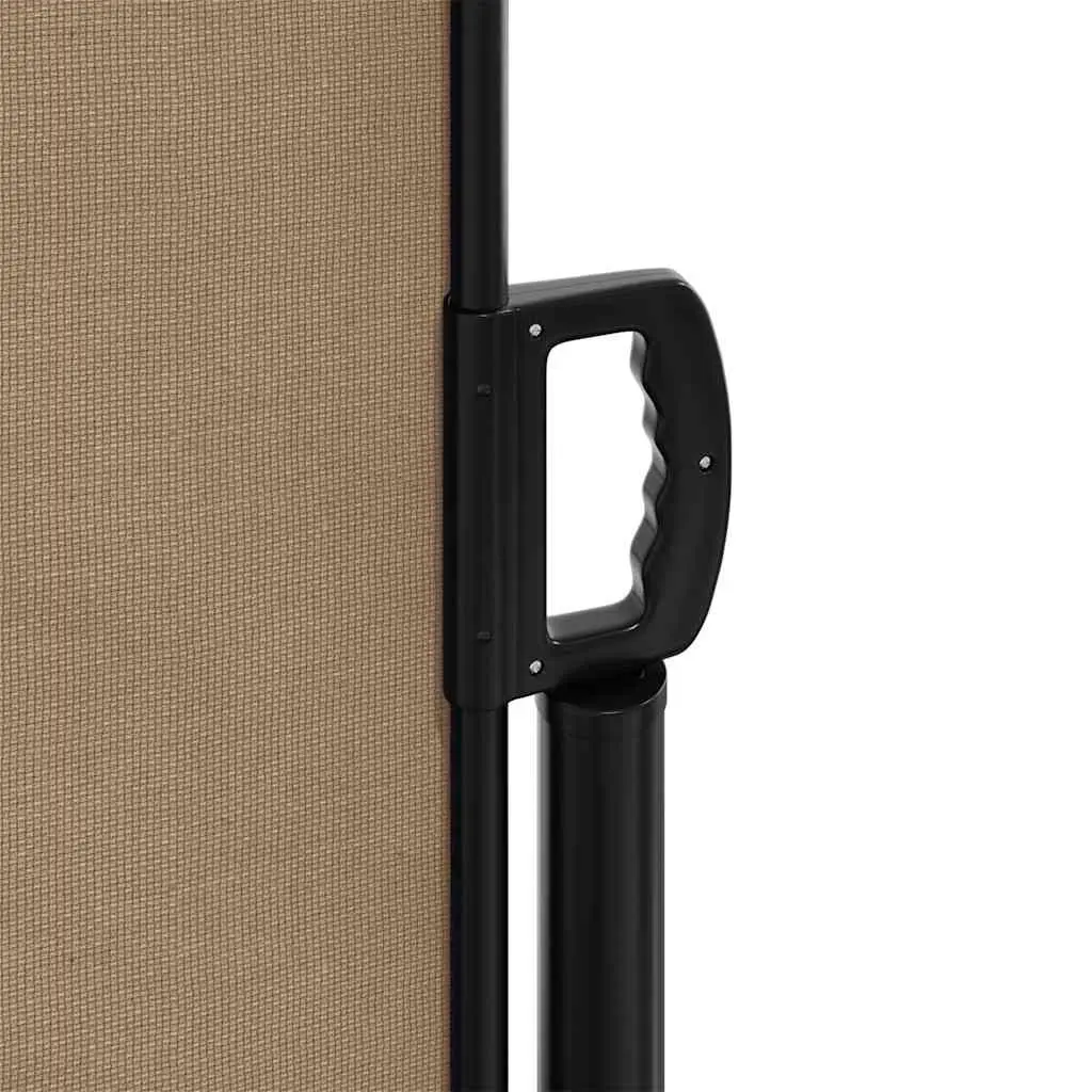 Retractable Side Awning Taupe 160x500cm Privacy Screen
