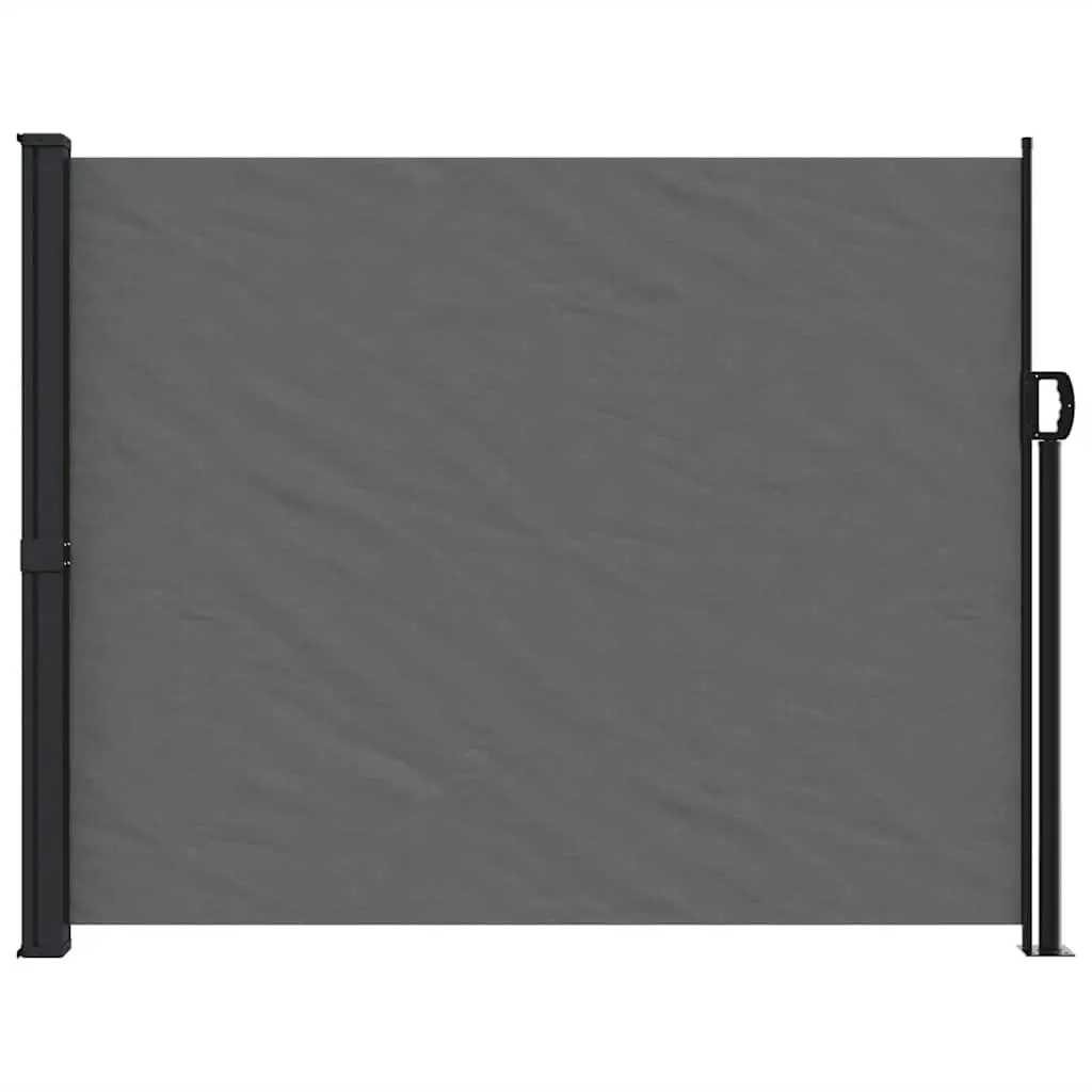 Retractable Side Awning Anthracite 160x500cm Garden Screen Patio Balcony Privacy