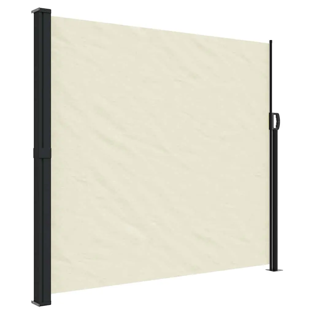 Retractable Side Awning Cream 180x500cm Garden Privacy Screen Outdoor
