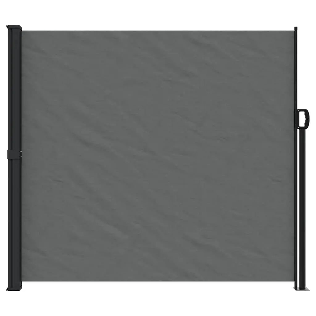 Retractable Side Awning Anthracite 180x500cm Garden Privacy Screen Patio Shade