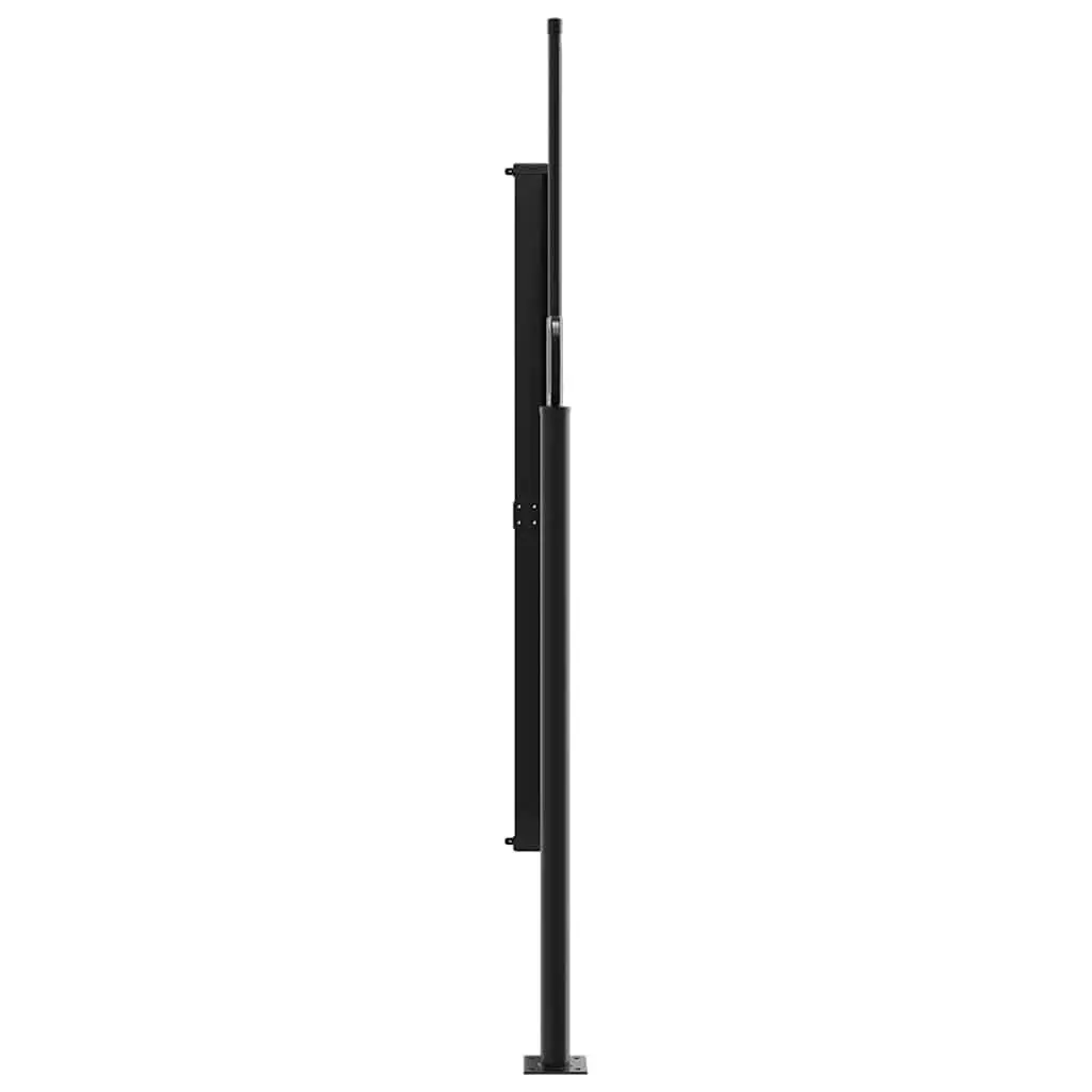 Retractable Side Awning Anthracite 180x500cm Garden Privacy Screen Patio Shade