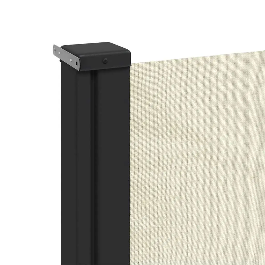 Retractable Privacy Screen Awning Cream 500cm x 220cm Outdoor Garden Shade