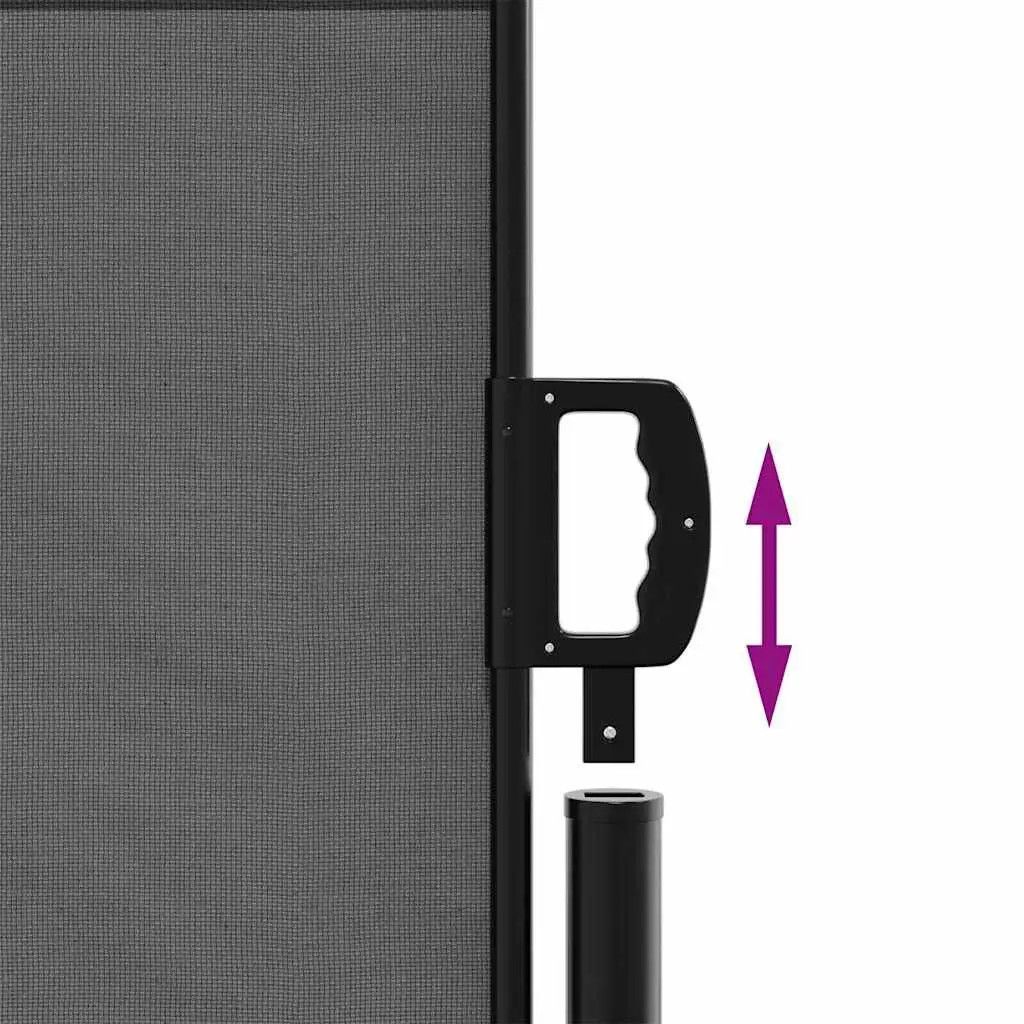 Retractable Garden Privacy Screen 120x600cm Anthracite Shade Awning for Outdoor Spaces