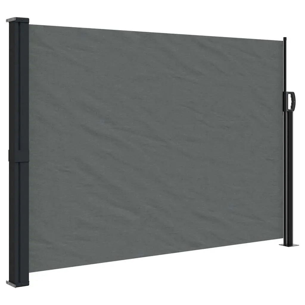 Retractable Side Awning Anthracite 140x600cm Garden Privacy Screen Outdoor Patio
