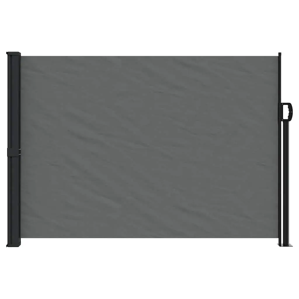 Retractable Side Awning Anthracite 140x600cm Garden Privacy Screen Outdoor Patio