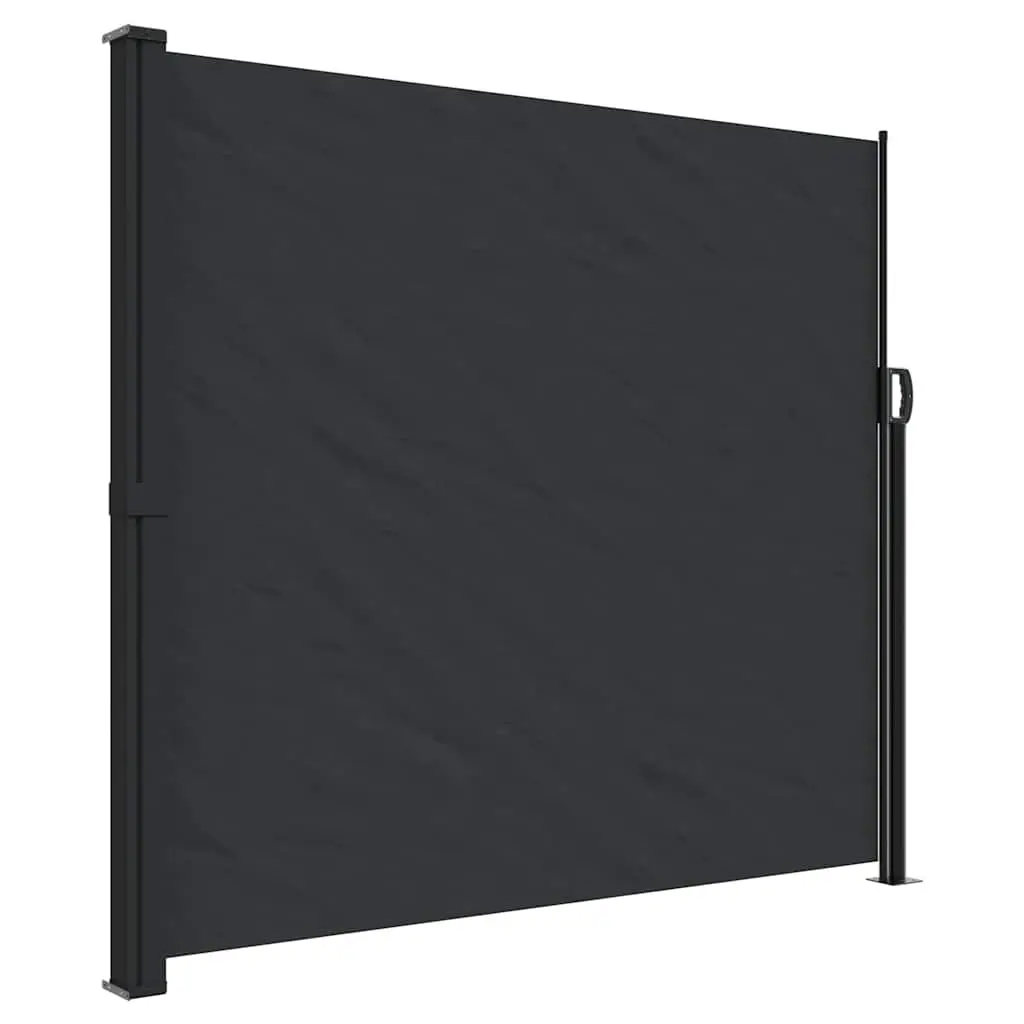 Black Retractable Awning 180x600cm