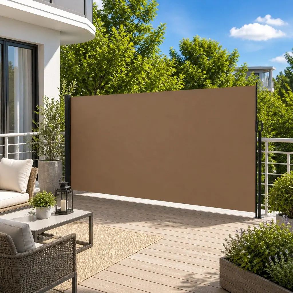 Retractable Side Awning Outdoor Privacy Screen 180 x 600 cm