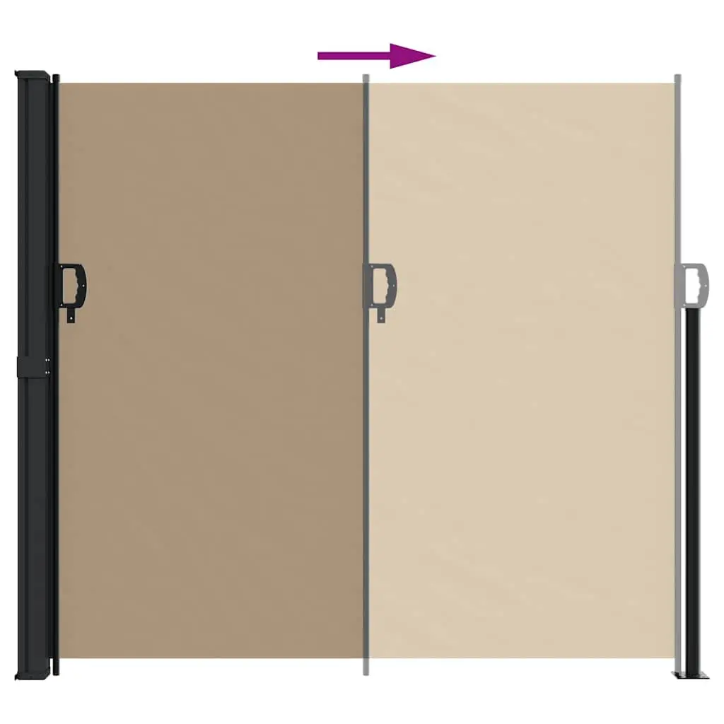 Retractable Side Awning Outdoor Privacy Screen 180 x 600 cm