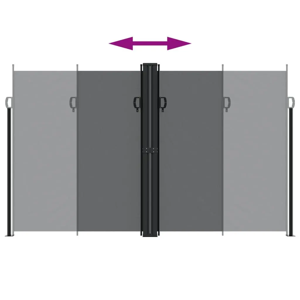Retractable Side Awning Water and UV Resistant 200x1000 cm Outdoor Garden Privacy Screen