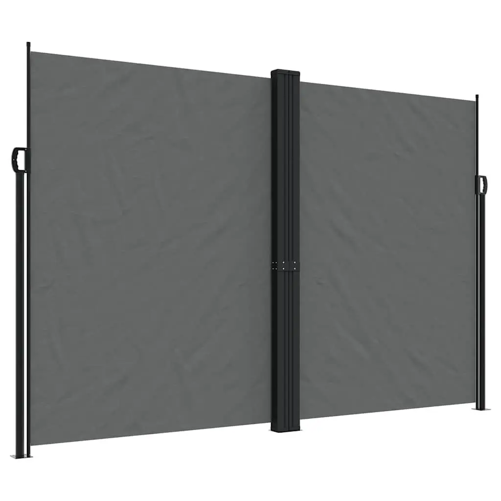 Retractable Side Awning Anthracite 220x1000cm Outdoor Privacy Screen