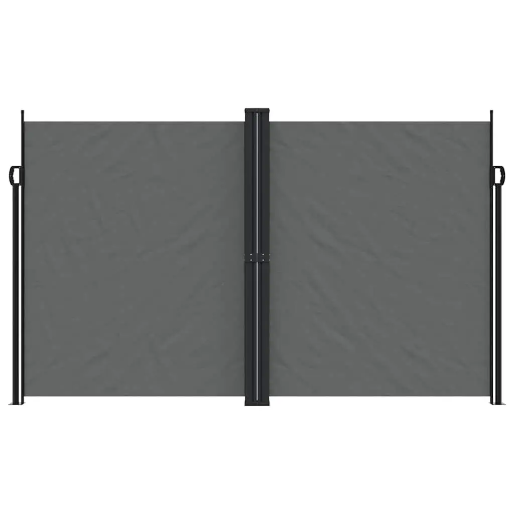 Retractable Outdoor Privacy Screen Awning Anthracite 200x1200cm