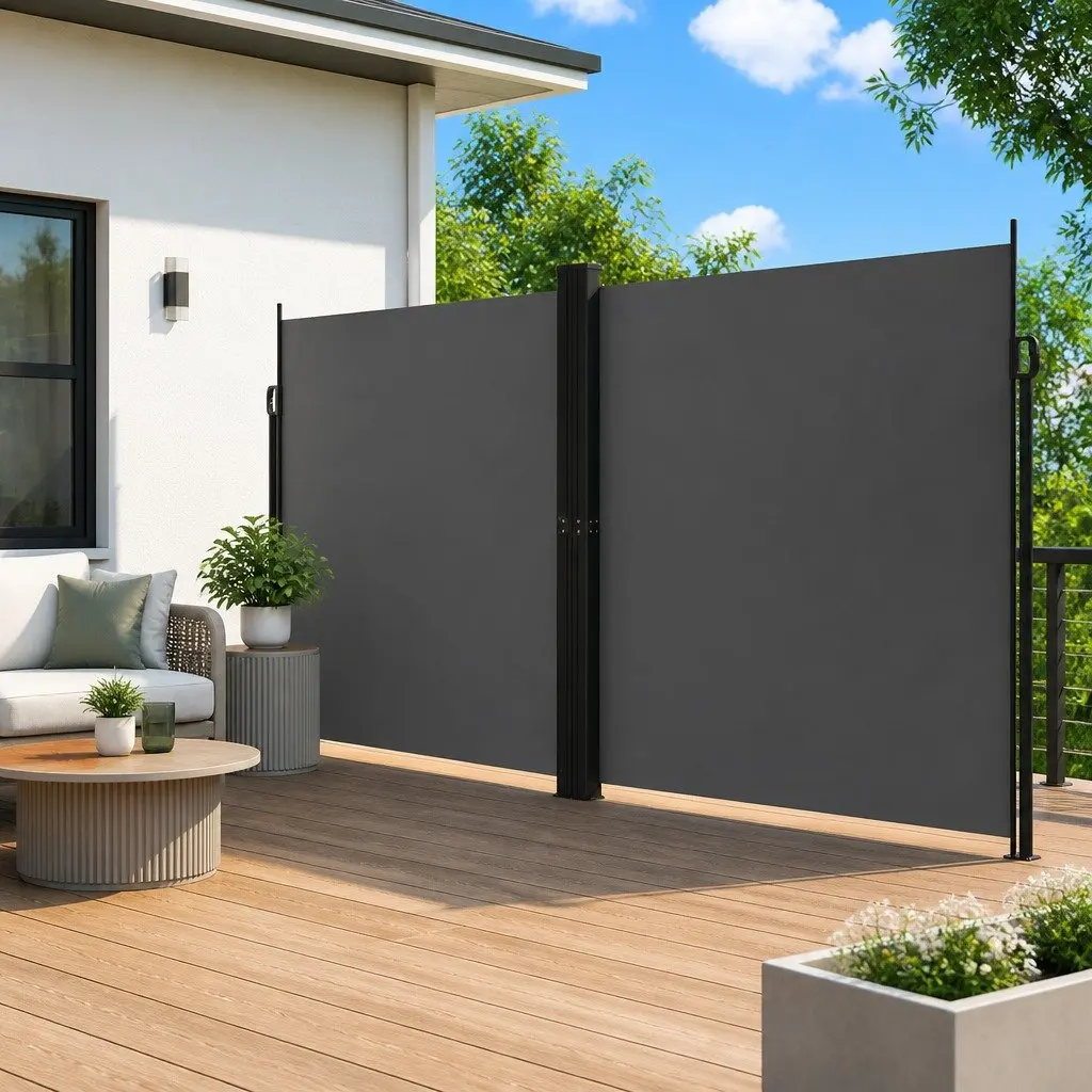 Retractable Side Awning Outdoor Privacy Screen 220 x 1200 cm