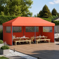 Fun and Functional Pop-Up Party Tent - Orange