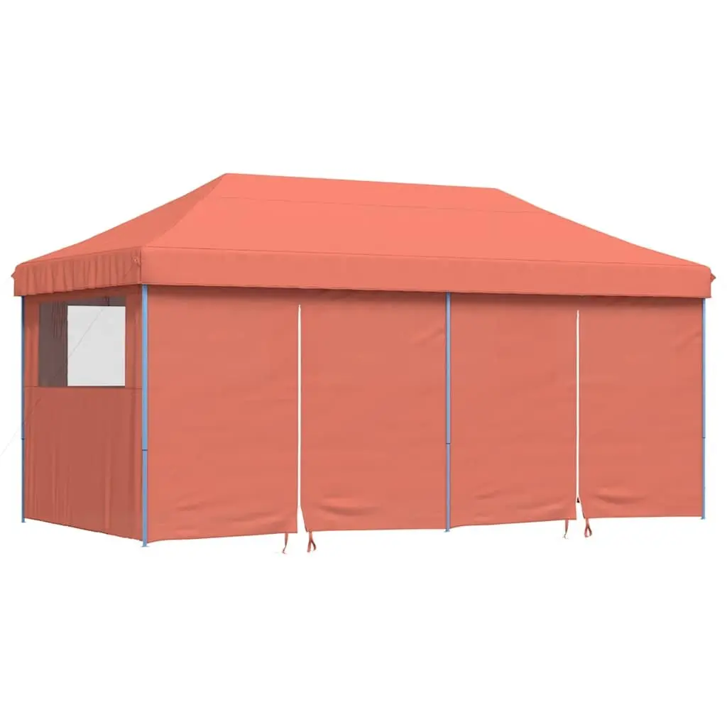 Pop-Up Party Tent Foldable with Sidewalls Orange