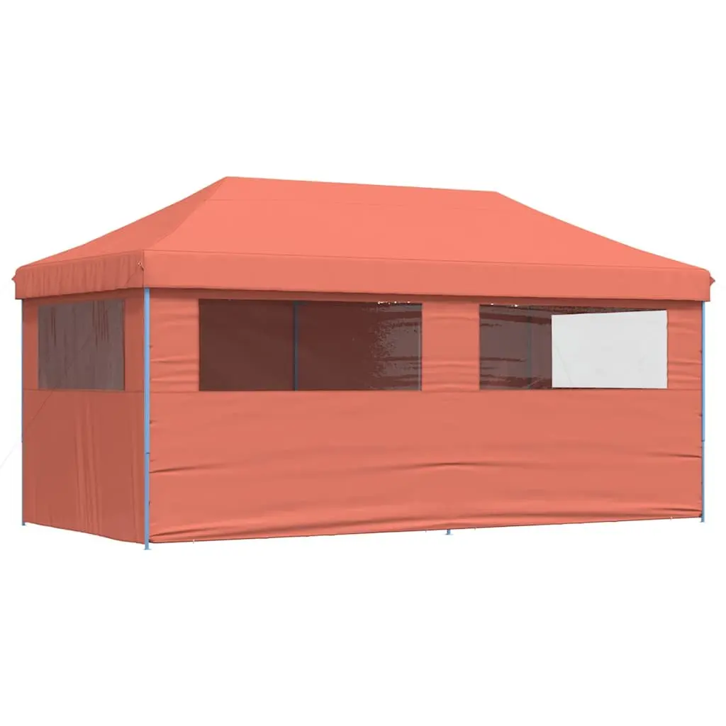 Pop-Up Party Tent Foldable with Sidewalls Orange