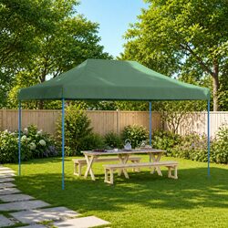 Set Up Your Outdoor Gatherings with This Green Party Tent