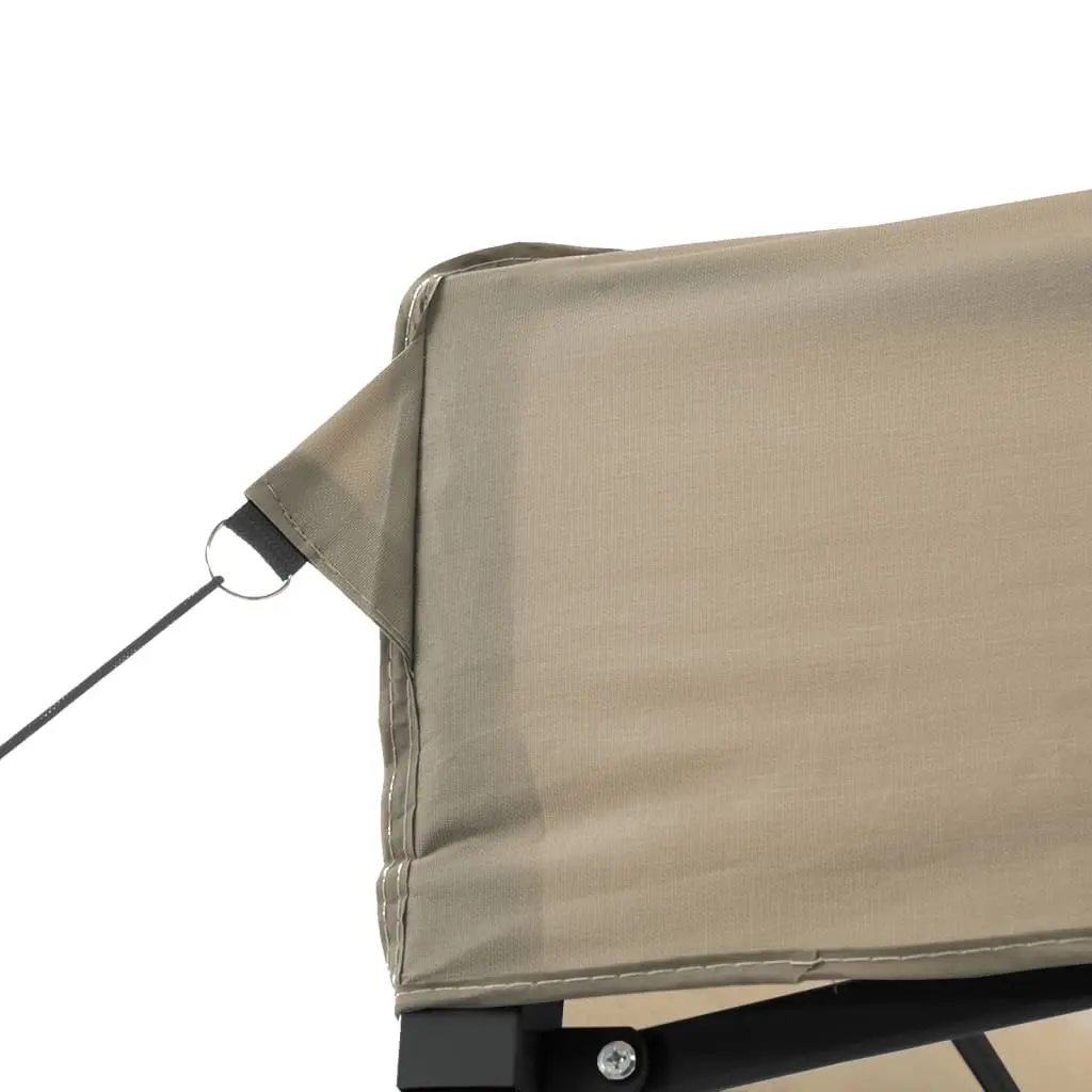 Foldable Pop-Up Party Tent Outdoor Taupe Canopy Gazebo 440 x 292 x 315 cm