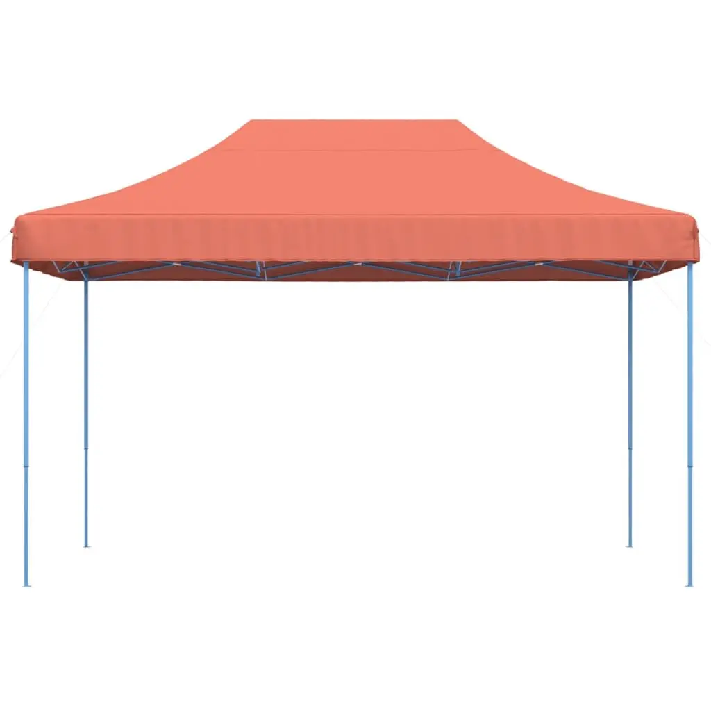 Foldable Pop-Up Party Tent Outdoor Terracotta Gazebo 440 x 292 x 315 cm