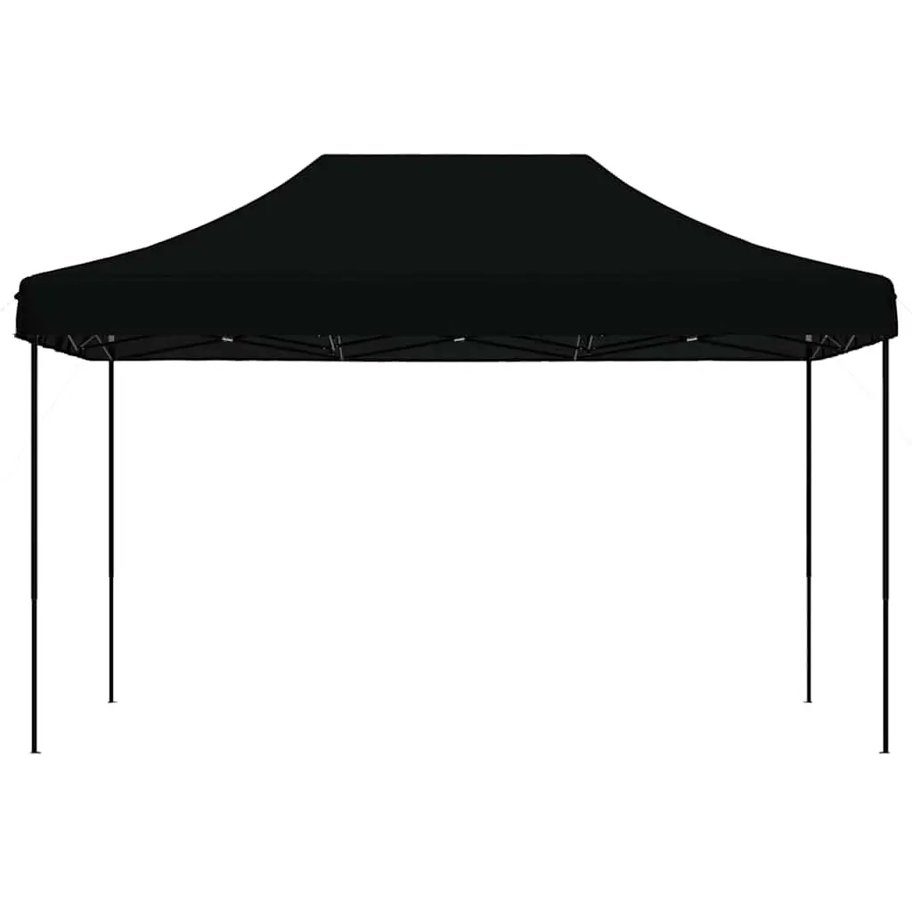 Pop-Up Party Tent Foldable Outdoor Gazebo Canopy Black 440 x 292 x 315 cm
