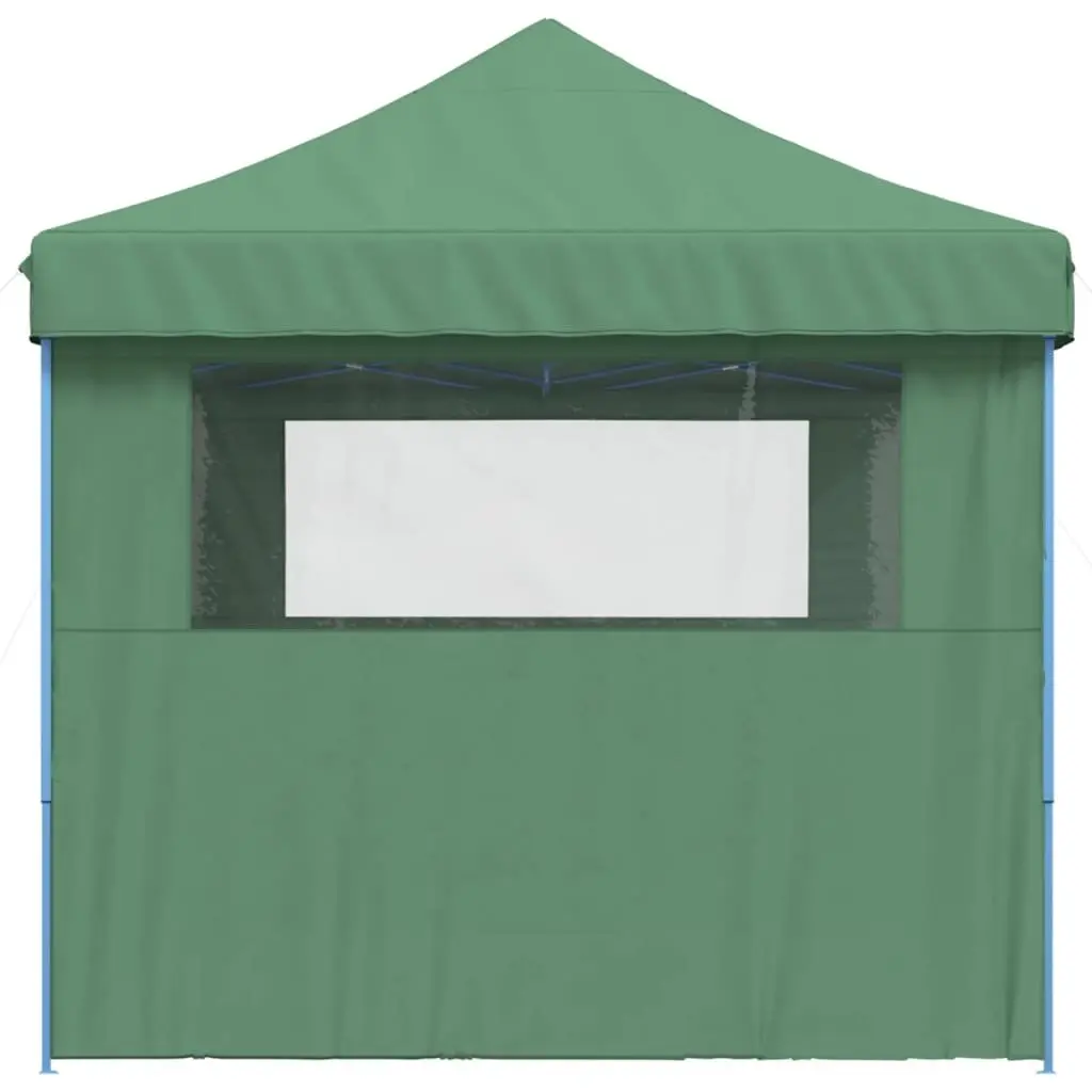 Pop-Up Party Tent Foldable Green with 3 Sidewalls