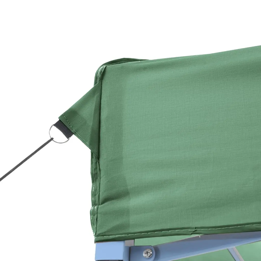 Pop-Up Party Tent Foldable Green with 3 Sidewalls