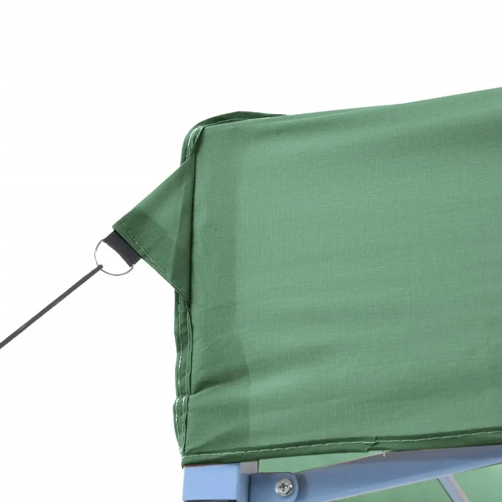 Pop-Up Party Tent Foldable Green Outdoor Gazebo with 4 Sidewalls