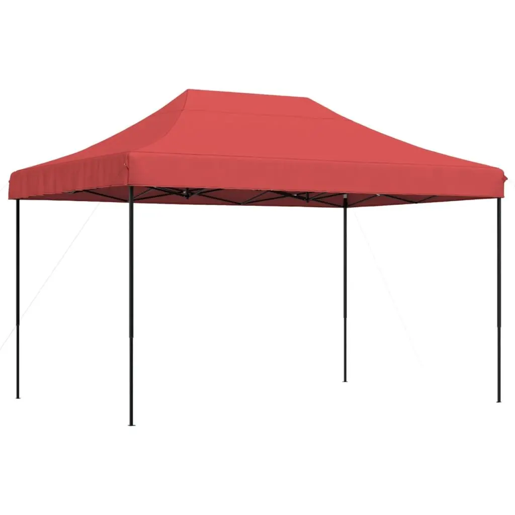 Foldable Pop-Up Party Tent Outdoor Canopy Gazebo Event Wedding Burgundy Red 410 x 279 x 315 cm