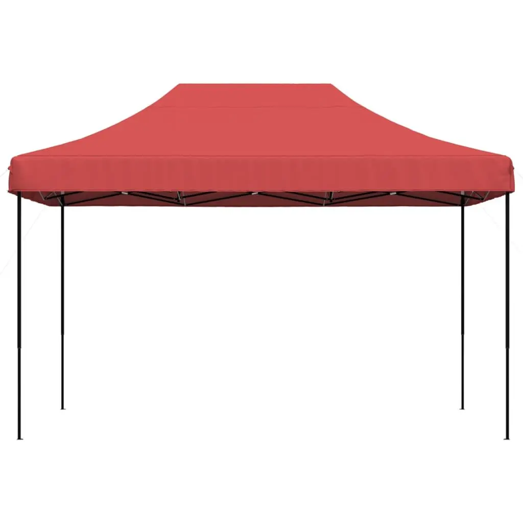Foldable Pop-Up Party Tent Outdoor Canopy Gazebo Event Wedding Burgundy Red 410 x 279 x 315 cm