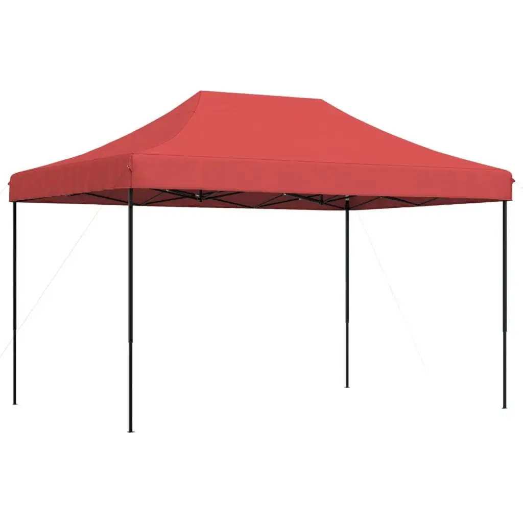 Foldable Pop-Up Party Tent Outdoor Canopy Gazebo Event Wedding Burgundy Red 410 x 279 x 315 cm