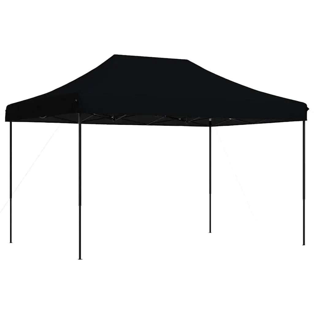 Pop-Up Party Tent Foldable Outdoor Gazebo Canopy Black 410x279x315 cm