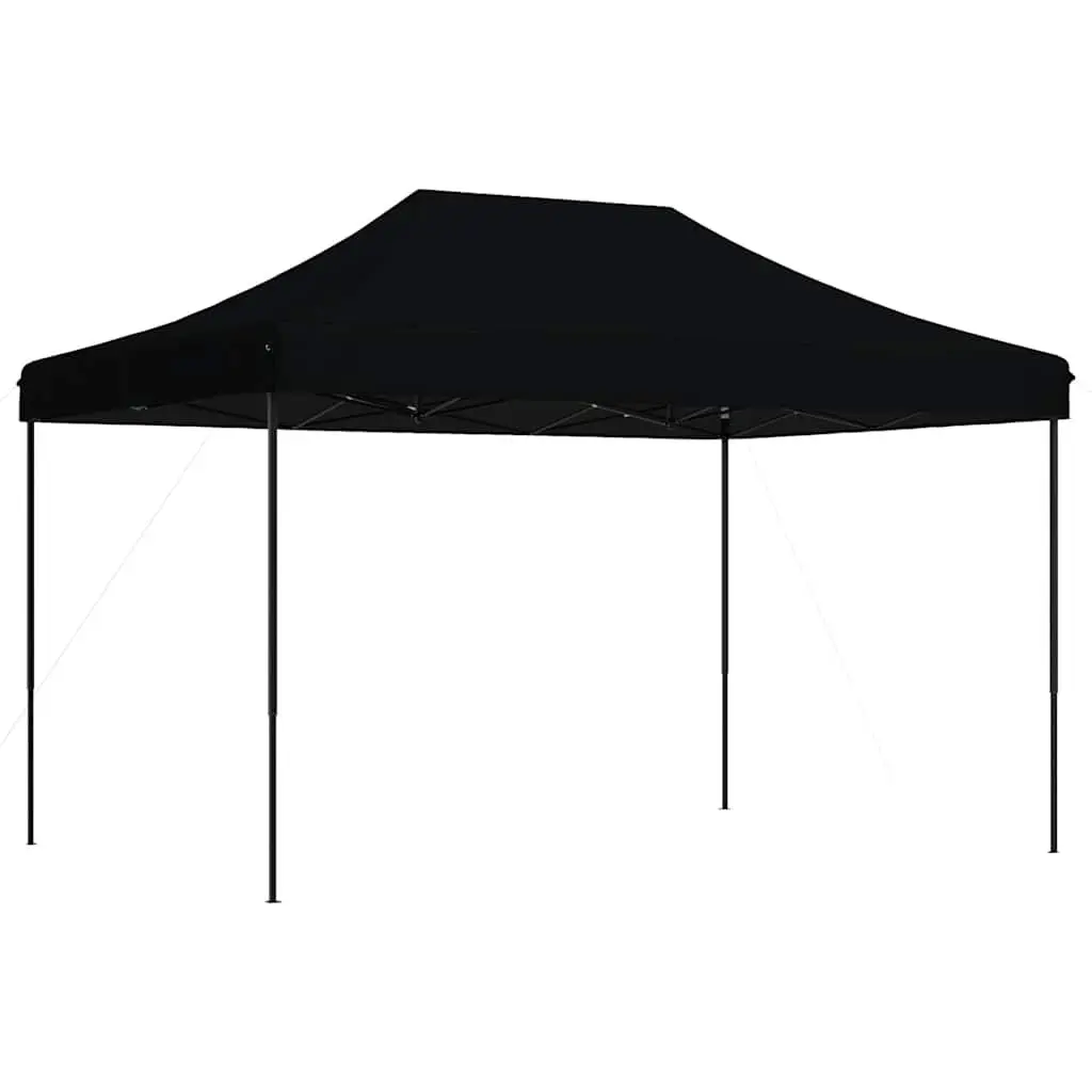Pop-Up Party Tent Foldable Outdoor Gazebo Canopy Black 410x279x315 cm