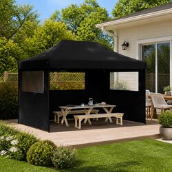 Join the Fun with a Black Pop-Up Party Tent