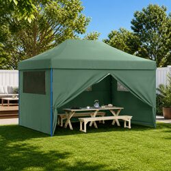 Your Friendly Green Pop-Up Tent for Outdoor Events