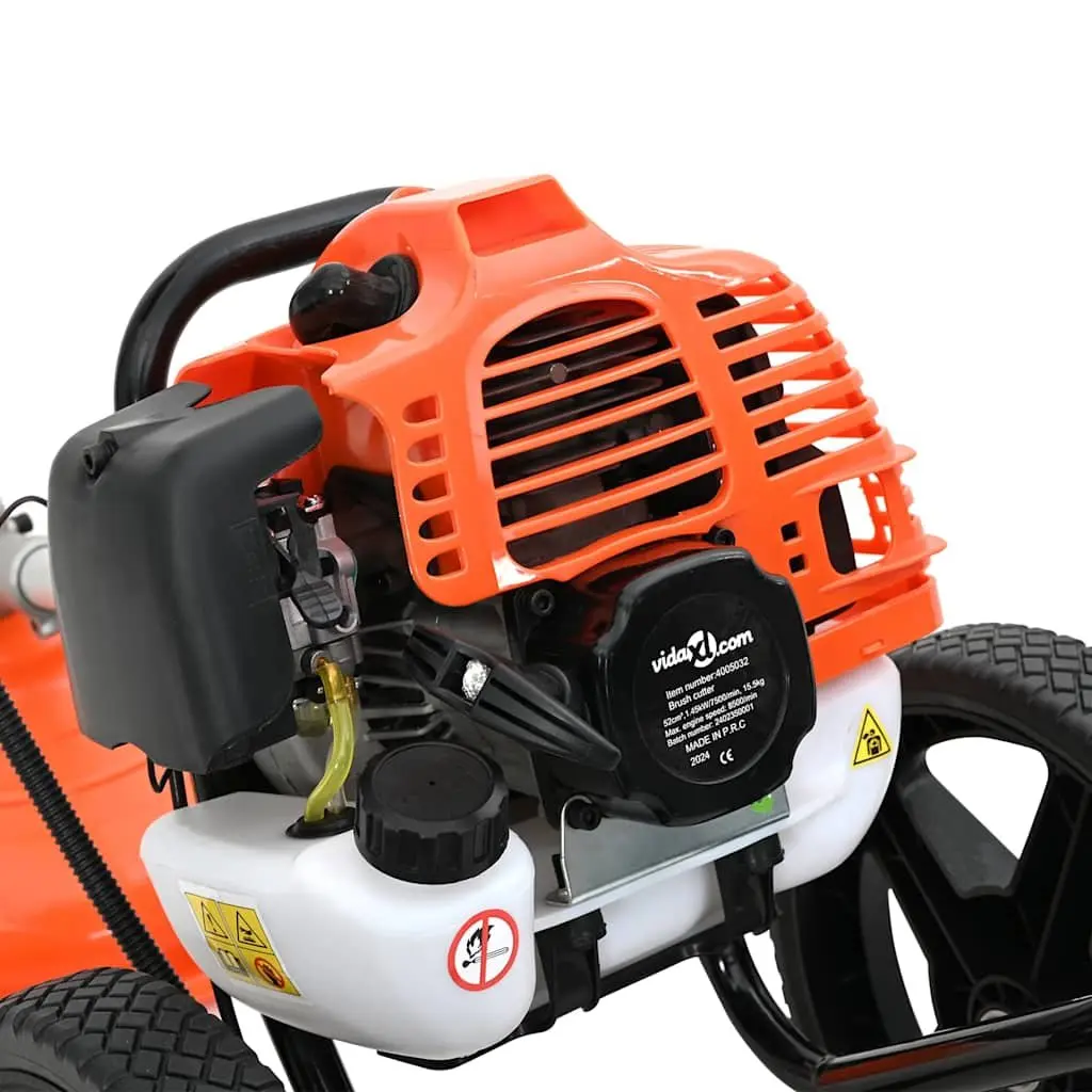 Brush Cutter with Wheels 52cc Engine Garden Tool