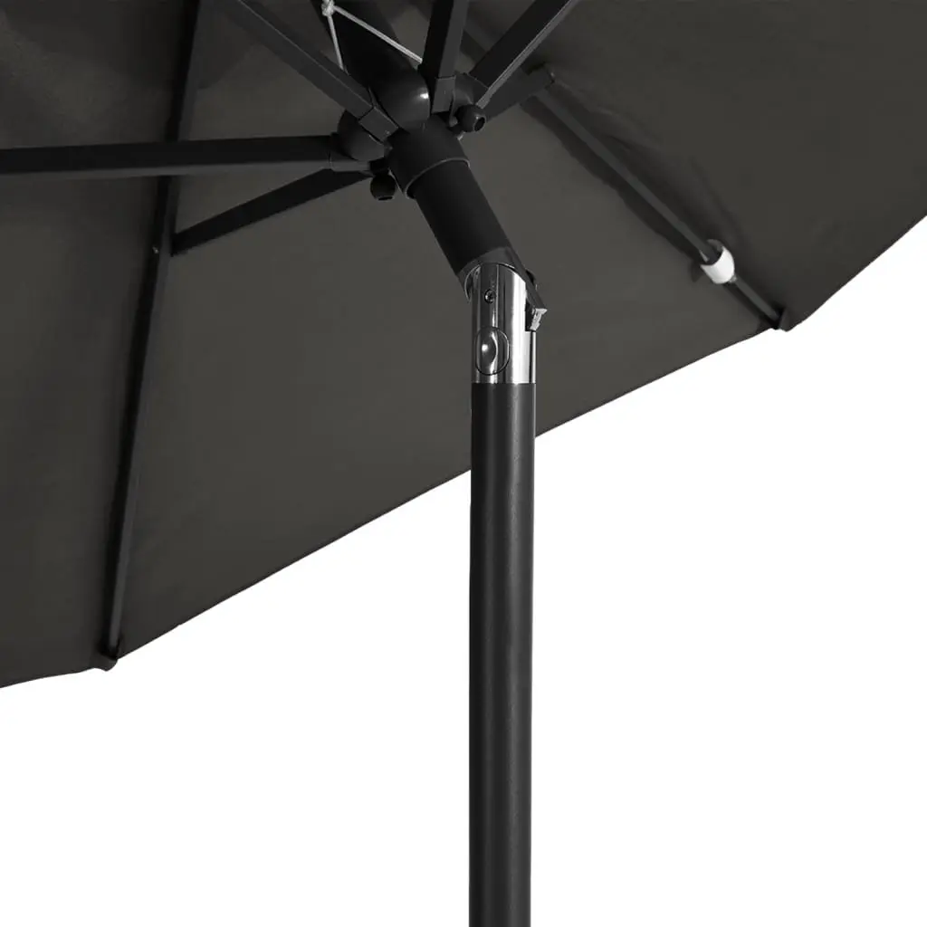 Anthracite Garden Parasol for Outdoor Fun