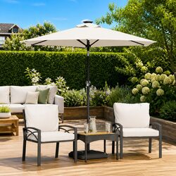 Welcome the Outdoors with Our LED-Equipped Garden Parasol