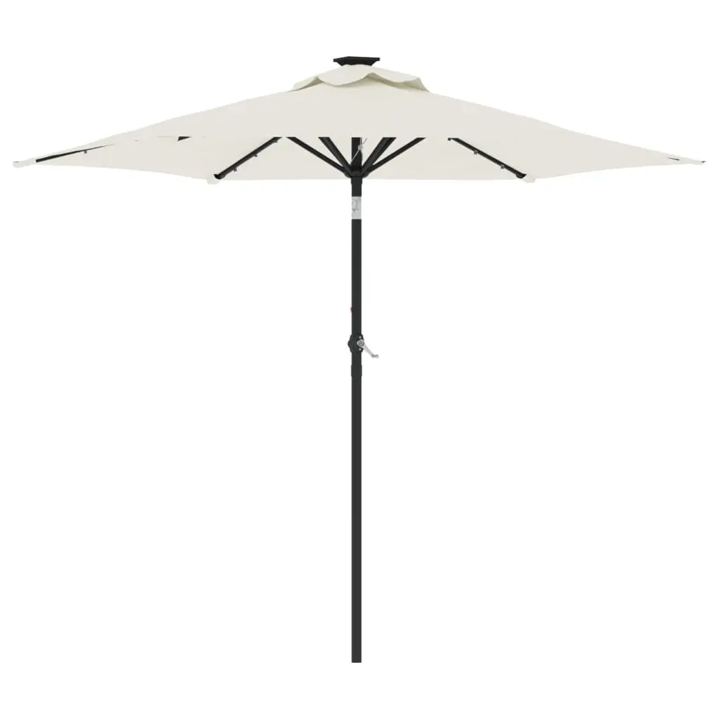 Garden Parasol with LED Lights Crank Tilt 225x225x212cm