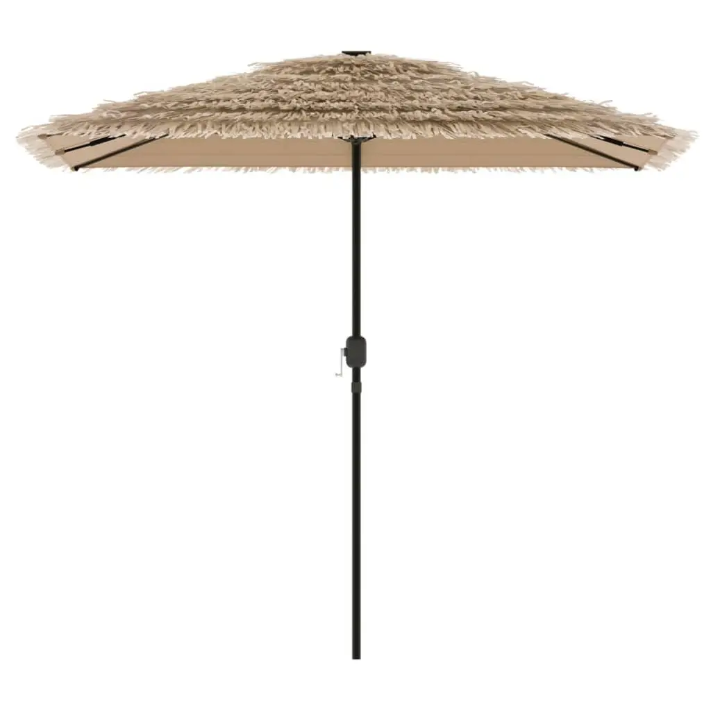 Garden Parasol Crank Brown 248cm Square Canopy