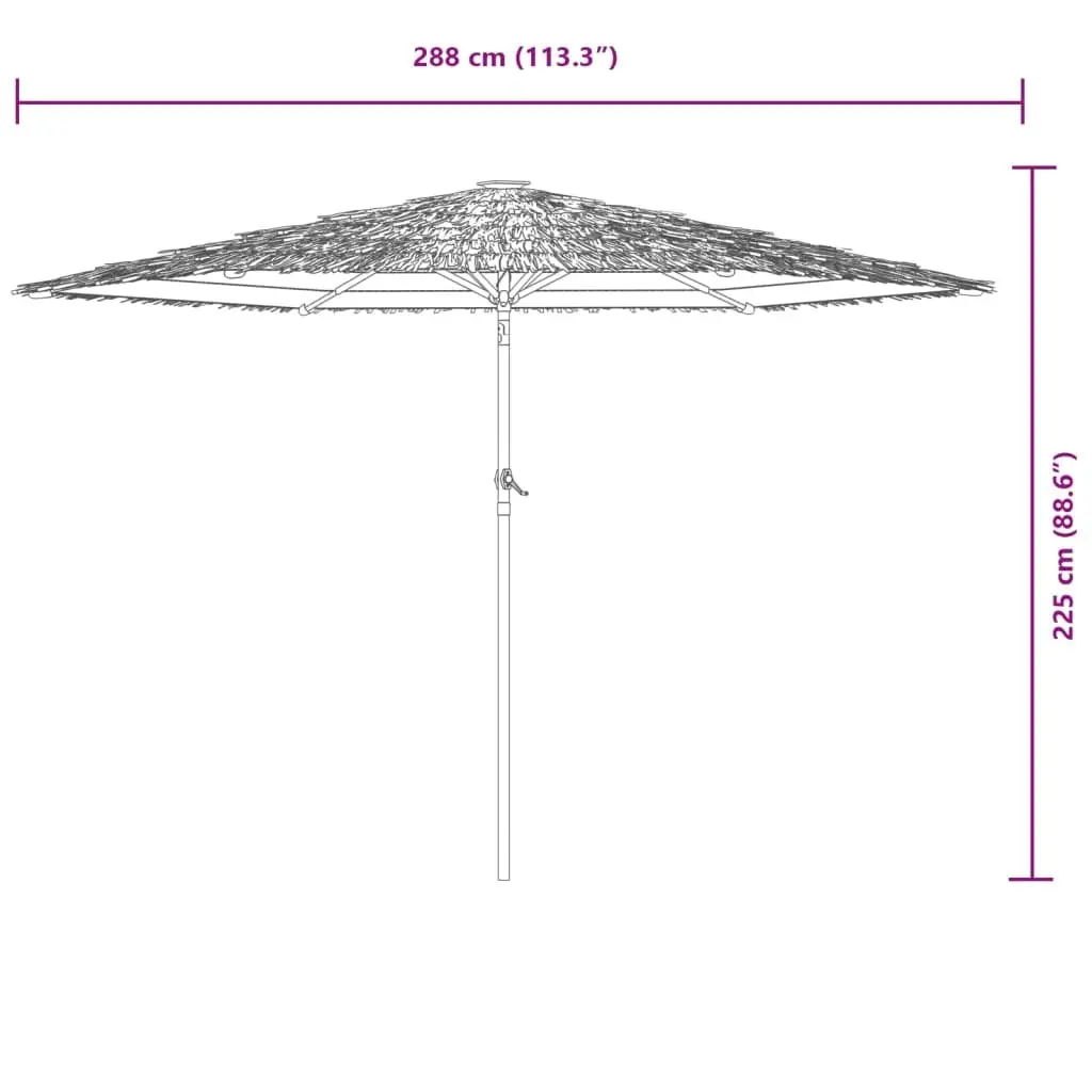 Brown Garden Parasol for Outdoor Fun